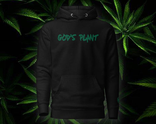GODS PLANT PREMIUM HOODIE - GREEN LETTER EDITION