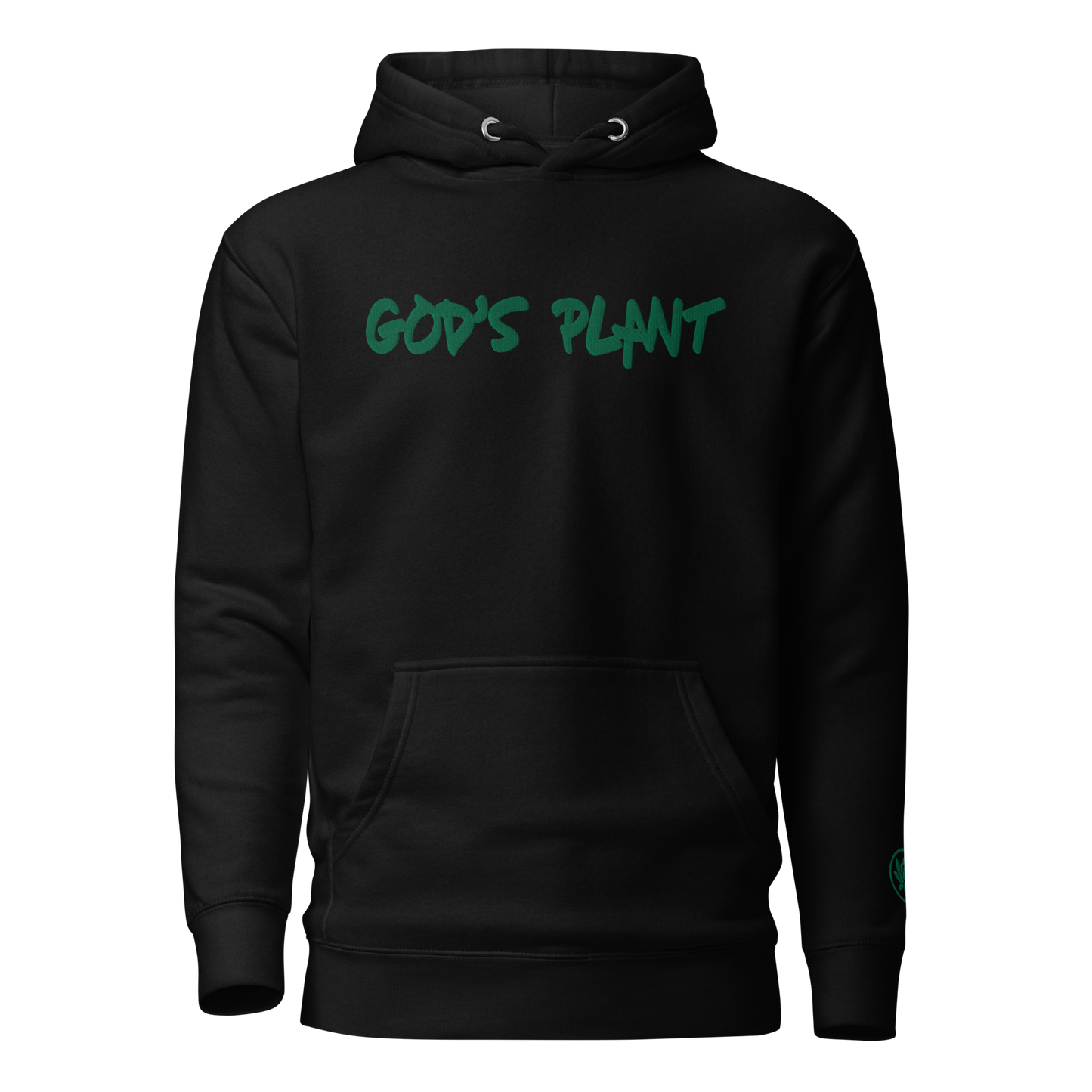 GODS PLANT PREMIUM HOODIE - GREEN LETTER EDITION
