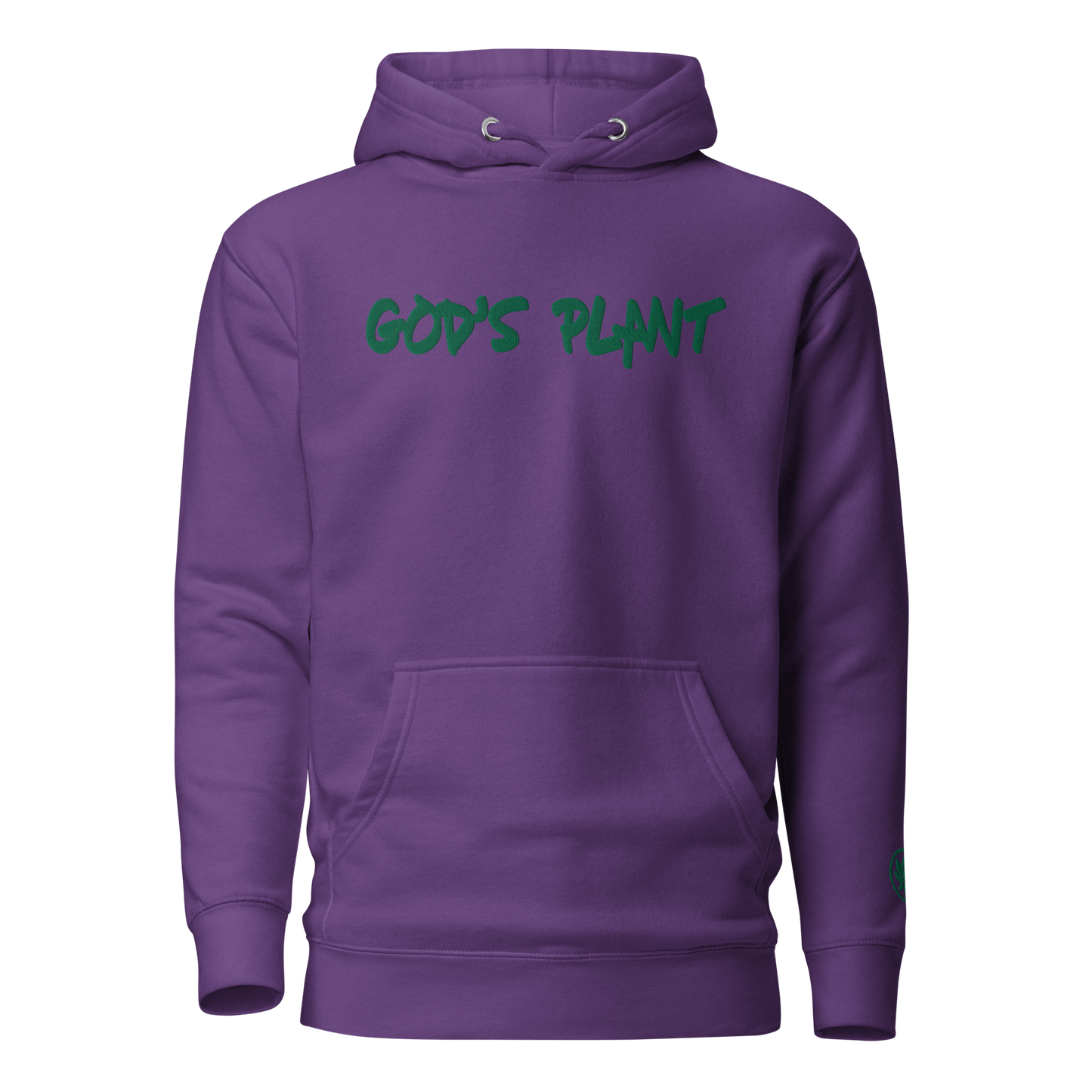 GODS PLANT PREMIUM HOODIE - GREEN LETTER EDITION