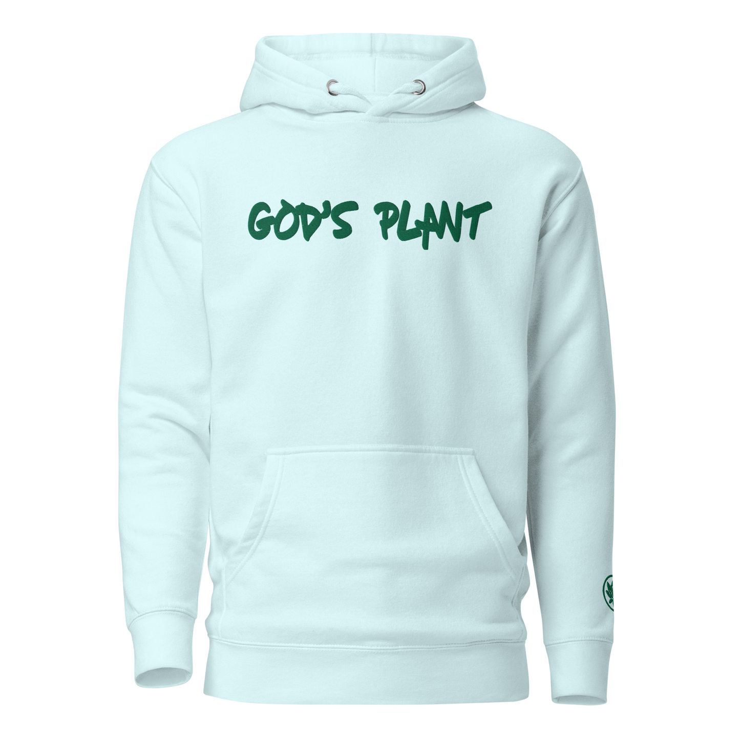 GODS PLANT PREMIUM HOODIE - GREEN LETTER EDITION
